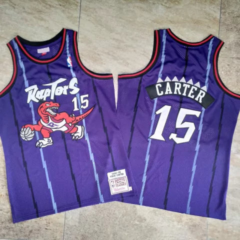 Regata NBA Toronto Raptors Retrô 1998-1999 Mitchell & Ness Authentic Carter 15 - Azul