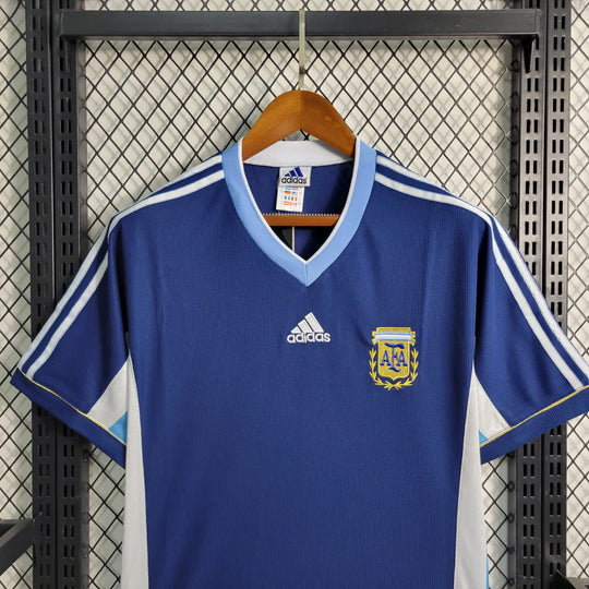 Camisa Retrô Argentina Adidas 1998/99 Masculino Azul Marinho e Branco