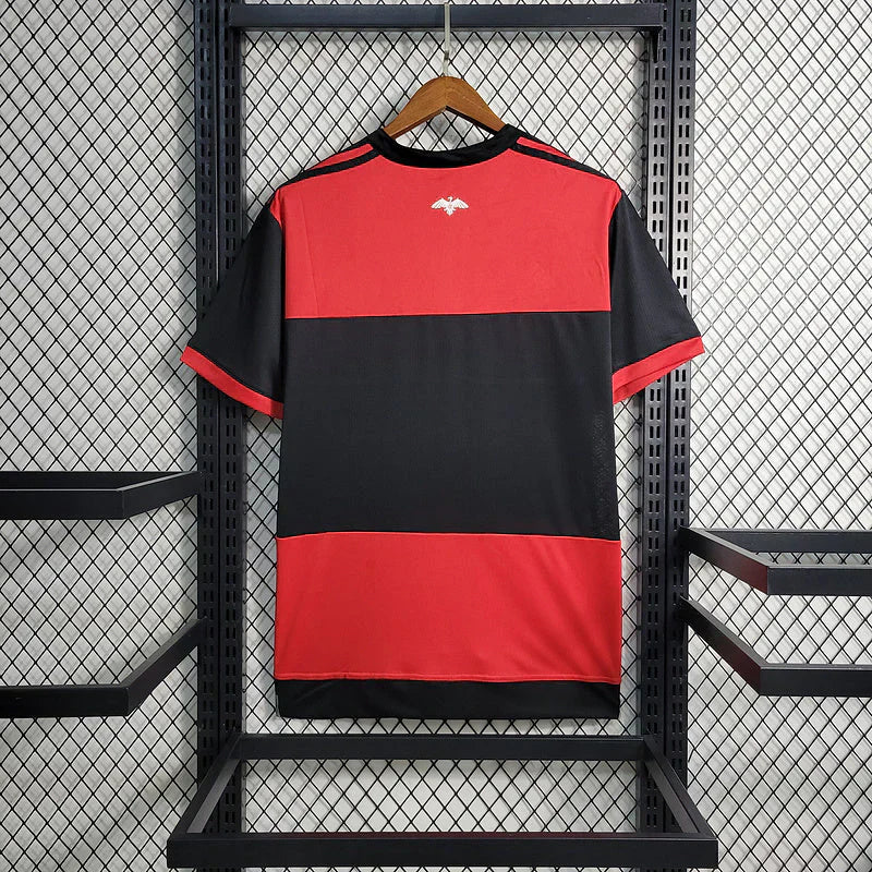 Camisa Retrô Flamengo Home 2017/18 Masculino - Preto e Vermelho