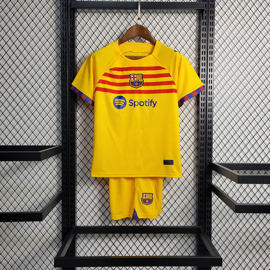 Kit Infantil Barcelona 23/24 - Amarelo