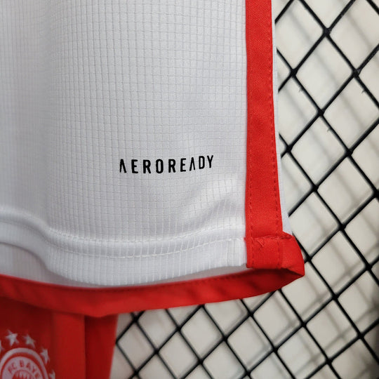 Kit Infantil Bayern Home 23/24 - Branco/Vermelho