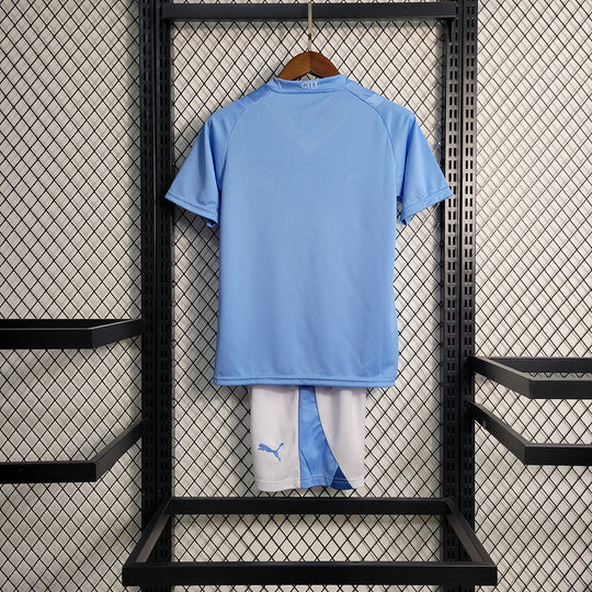 Kit Infantil Manchester City 23/24 Home - Azul