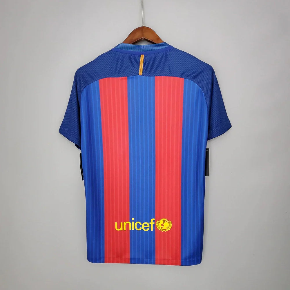 Camisa Retrô Barcelona I Home Nike 2016/17 Masculino Azul Grená