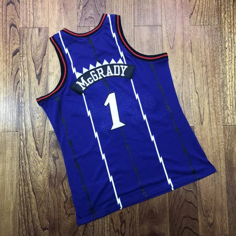 Regata NBA Toronto Raptors Retrô 1998-1999 Mitchell & Ness Authentic McGrady 1 - Azul