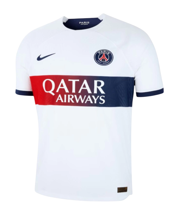 Camisa "Neymar Jr 10" PSG 23/24 Away Nike Torcedor - Branca