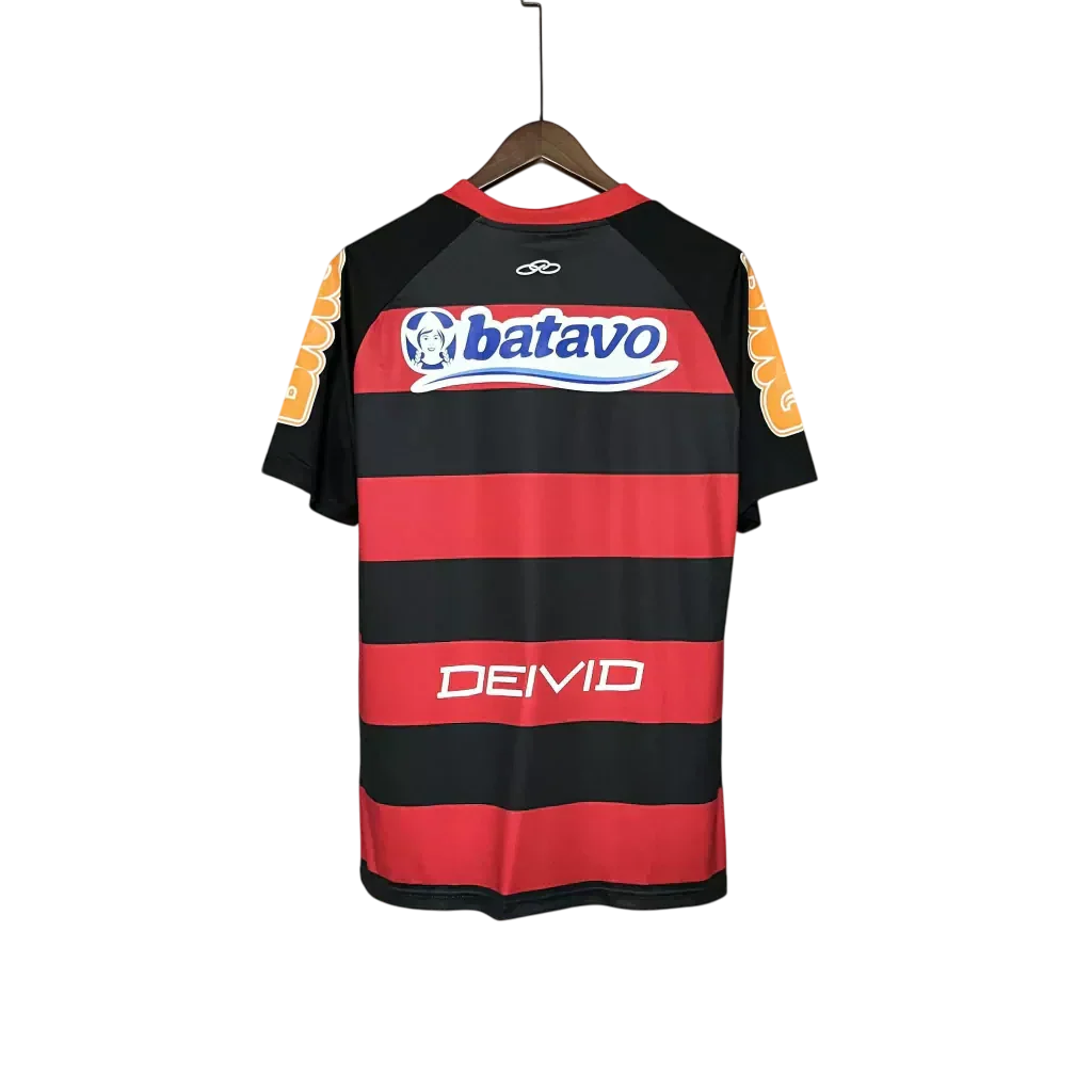 Camisa Retrô Flamengo Home 2010/11 Masculino - Preto e Vermelho