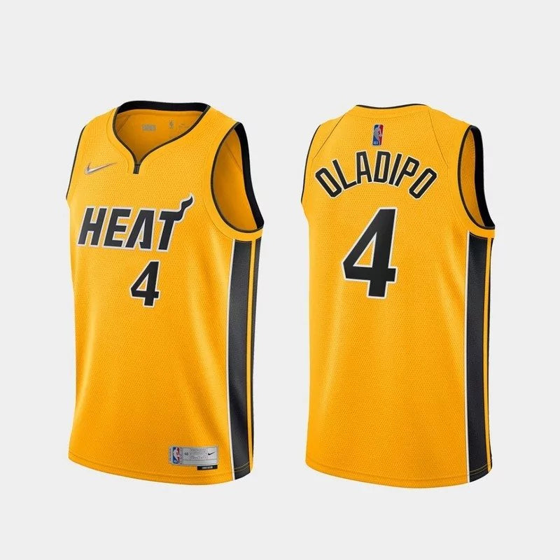 Regata NBA Miami Heat Edition 20/21 Nike Authentic Oladipo 4 - Amarela