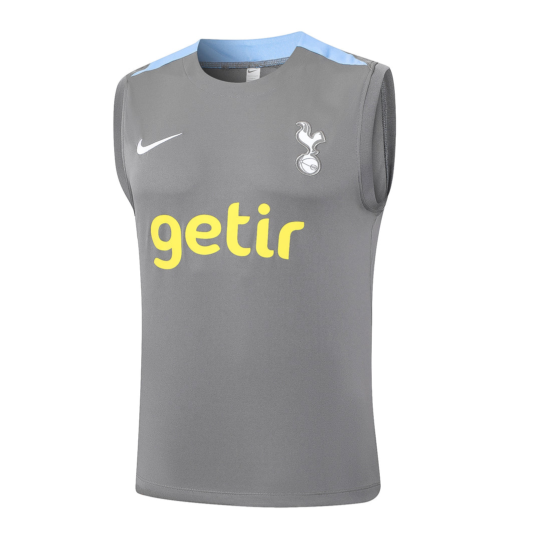 Conjunto Regata Tottenham 2024/25 - Cinza e Preta