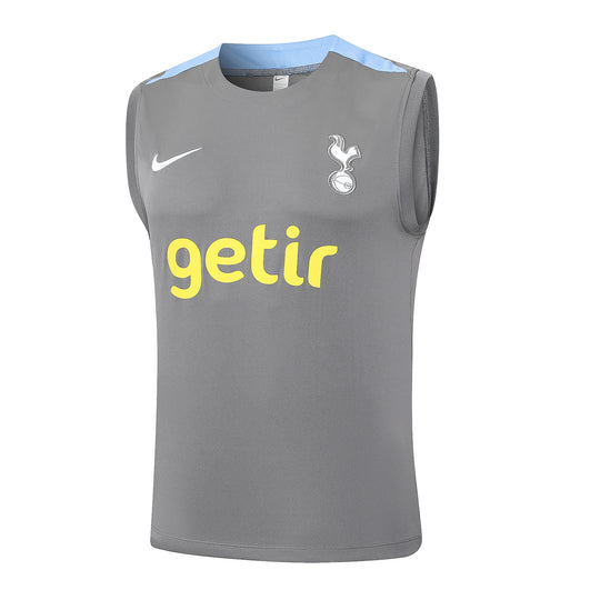 Conjunto Regata Tottenham 2024/25 - Cinza e Preta