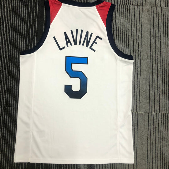 Regata Seleção Americana de Basquete Branca Lavine 5