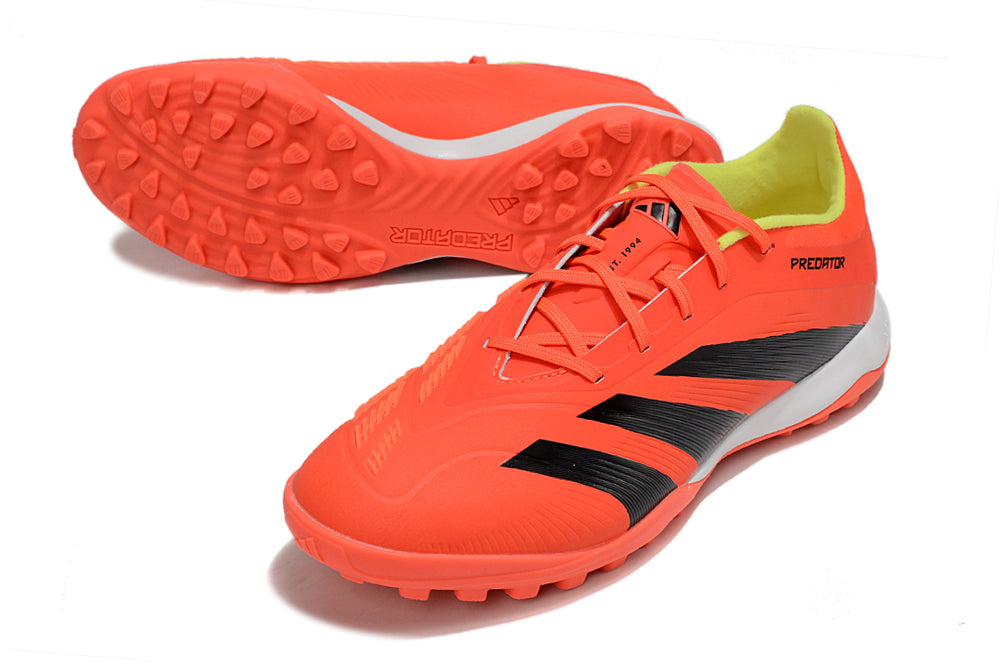Chuteira Society Adidas Predator Elite 24 TF - Laranja e Preta