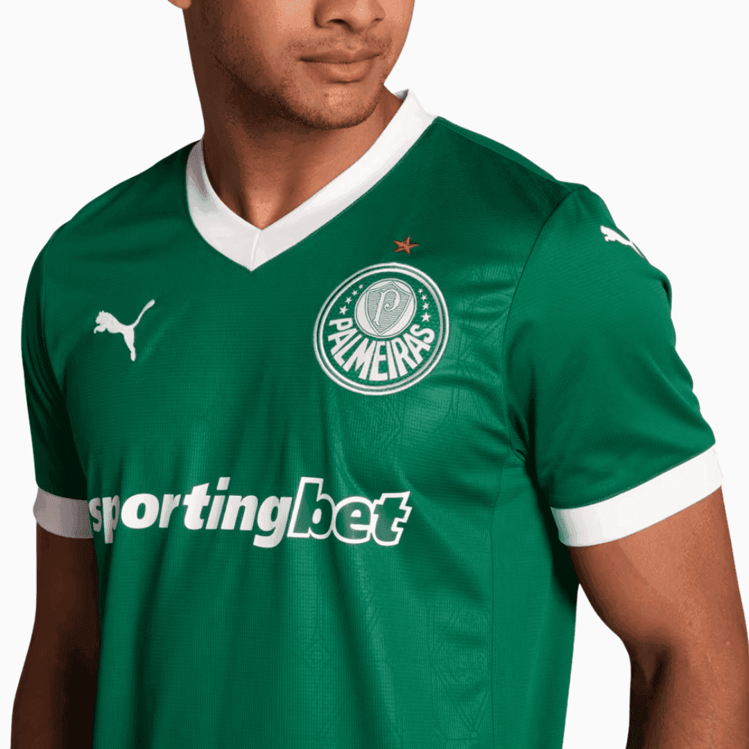 Camisa Puma Palmeiras 2025/26 I - PIQUEREZ N° 22