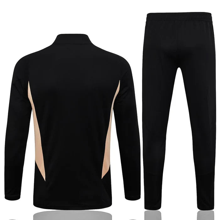 Conjunto Treino Real Madrid 23/24 - Preto/Dourado