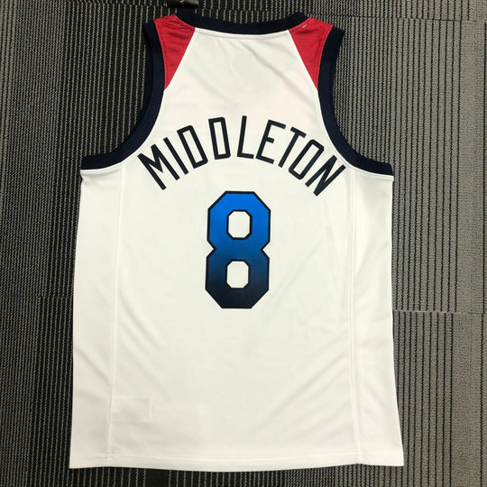 Regata Seleção Americana de Basquete Branca Middleton 8
