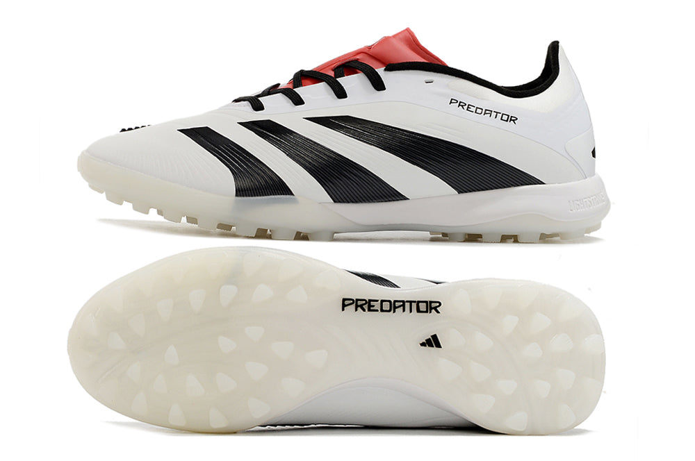 Chuteira Society Adidas Predator Elite 24 TF - Branca e Preta