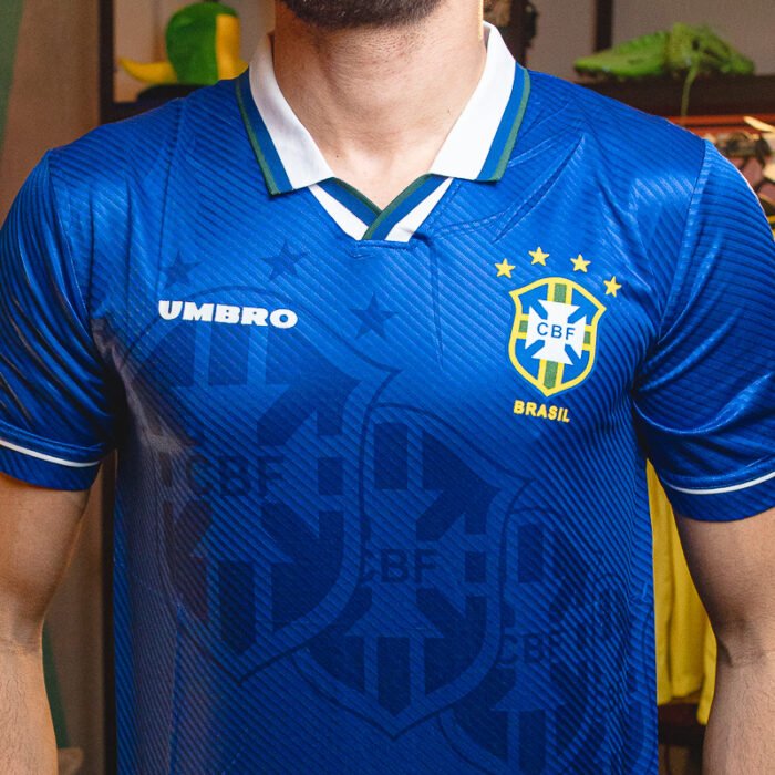 Camisa Retrô Seleção Brasileira 94 II - Pronta Entrega