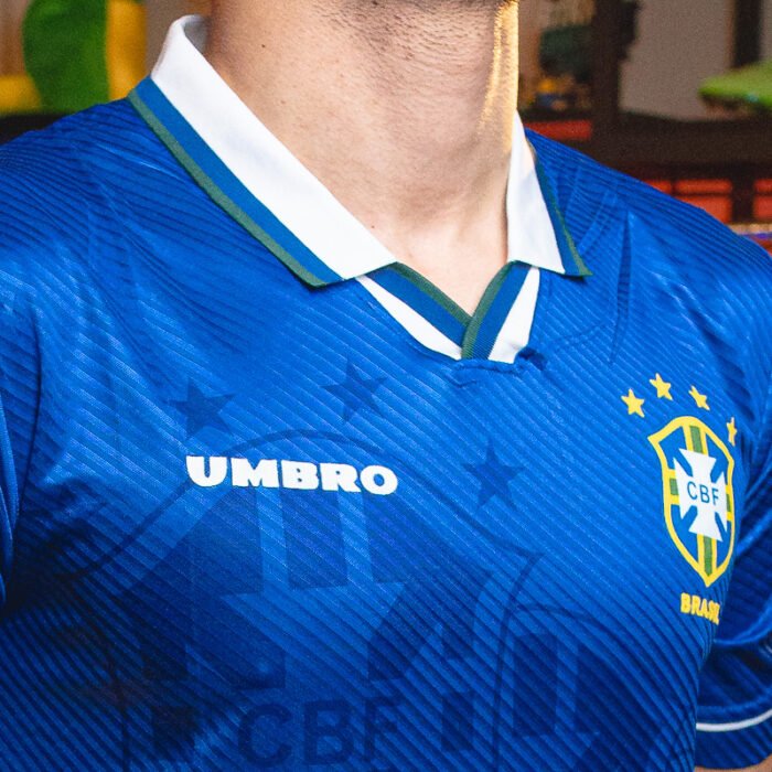 Camisa Retrô Seleção Brasileira 94 II - Pronta Entrega