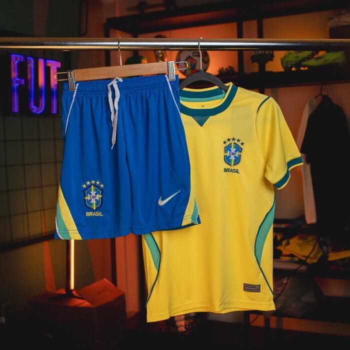 Conjunto Infantil Seleção Brasileira 2026/27 I - Pronta Entrega