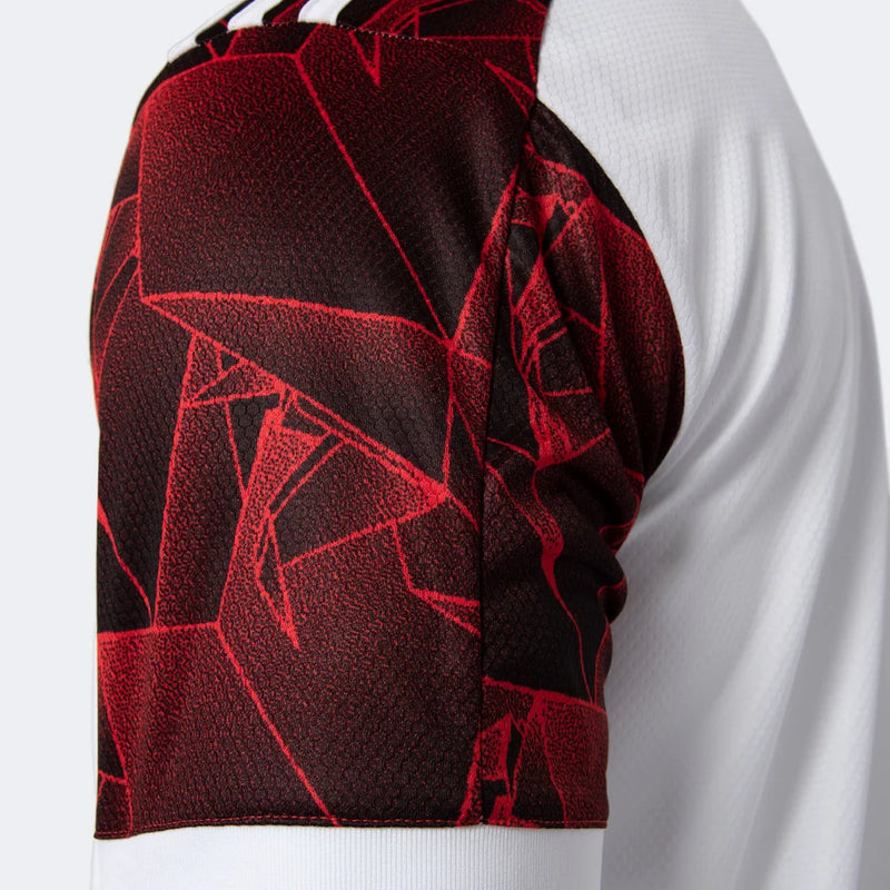 Camisa Flamengo Away 21/22 Torcedor Adidas Masculino - Branco e Vermelho