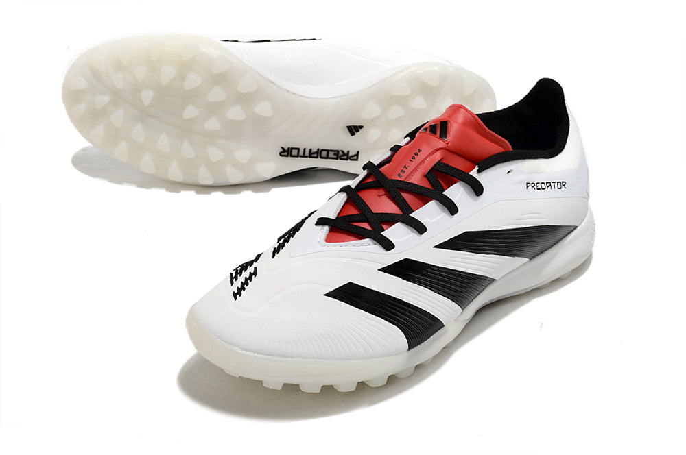 Chuteira Society Adidas Predator Elite 24 TF - Branca e Preta