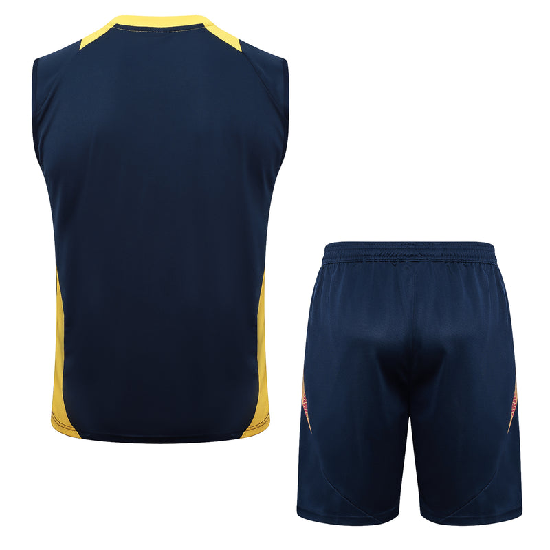 Conjunto Regata Real Madrid 2024/25 - Azul e Amarela