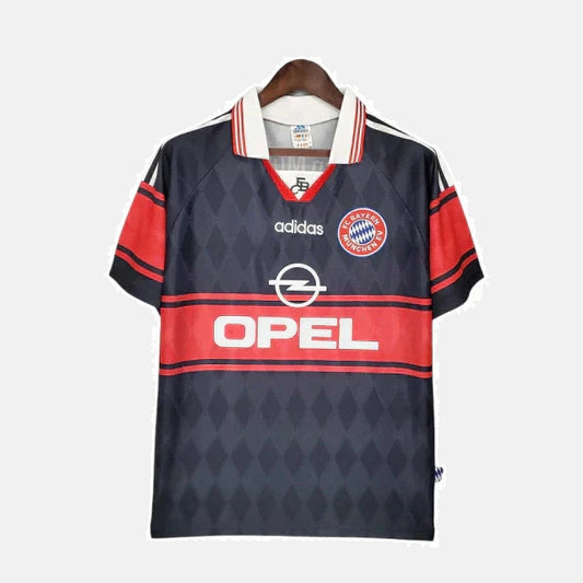 Camisa Bayern Retrô 1997/1999 Preta e Vermelha - Adidas