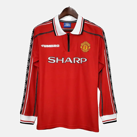 Camisa Manga Longa Manchester United 1998/99 Nike Masculino - Vermelho