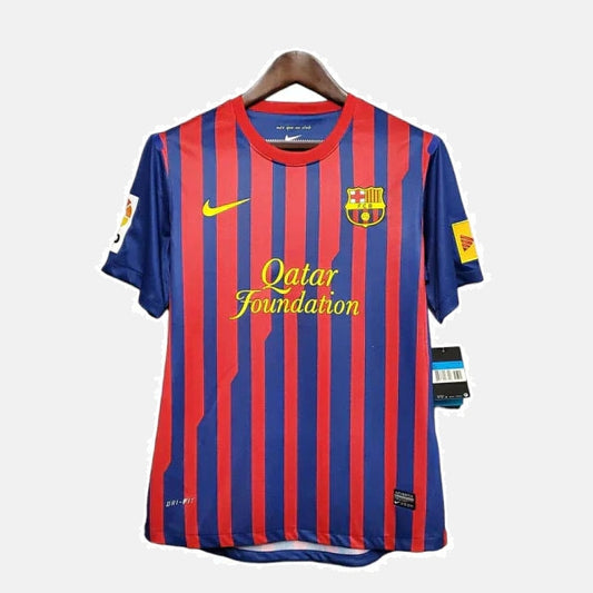 Camisa Retrô Barcelona NIke 2011/12 Masculino Azul e Grená