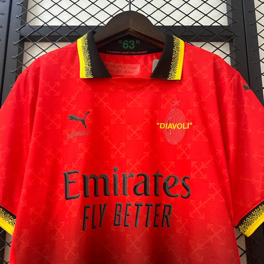 Camisa A.C Milan Edição Co-Branded 25/26 - Masculina Puma - Vermelha e verde