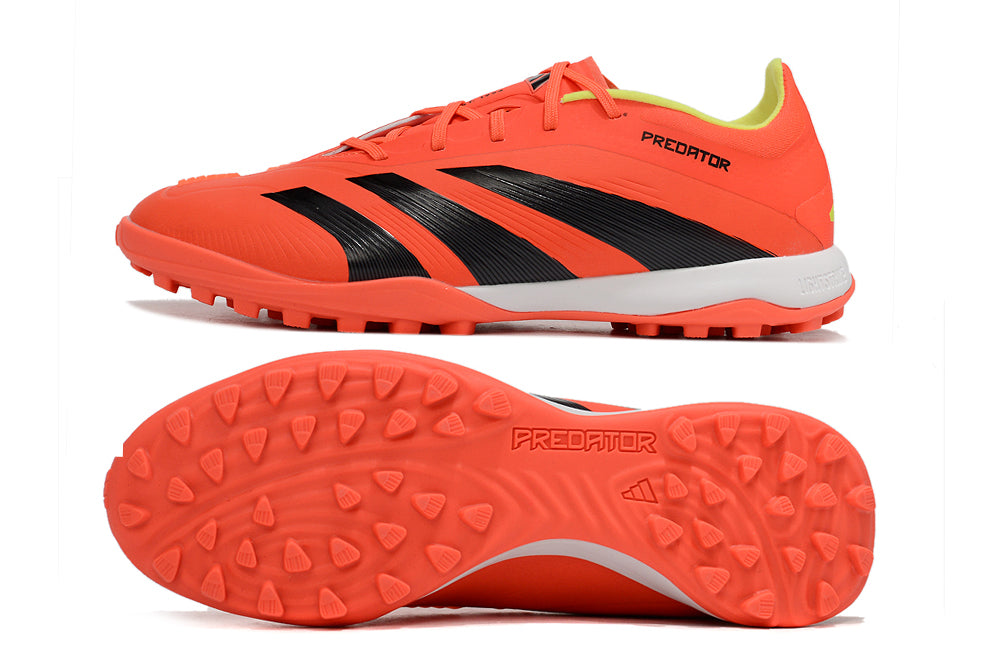 Chuteira Society Adidas Predator Elite 24 TF - Laranja e Preta