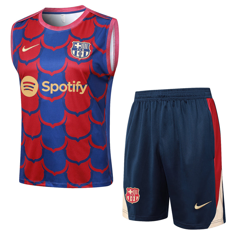 Conjunto Regata Barcelona 2024/25 - Azul e Vermelha