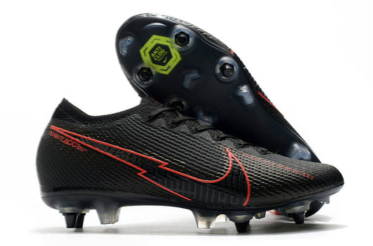 Chuteira Campo Nike Mercurial Vapor 13 Elite SG-PRO Anti Clog - Black/Red