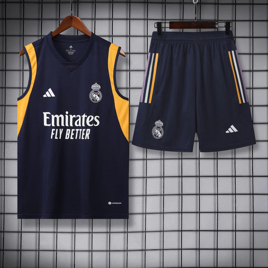 Conjunto Regata Real Madrid Training 2023/24 Adidas - Azul