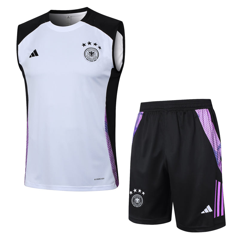 Conjunto Regata Alemanha 2024/25 - Preto e Branco