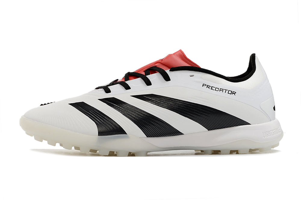 Chuteira Society Adidas Predator Elite 24 TF - Branca e Preta