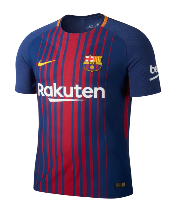 Camisa "Neymar Jr 11" Barcelona 17/18 Home Nike Torcedor - Azul e Grená