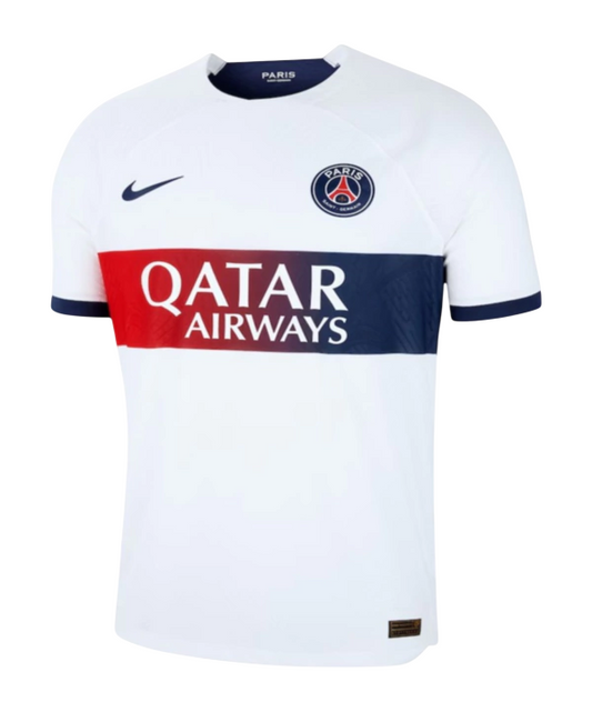 Camisa "Neymar Jr 10" PSG 23/24 Away Nike Torcedor - Branca