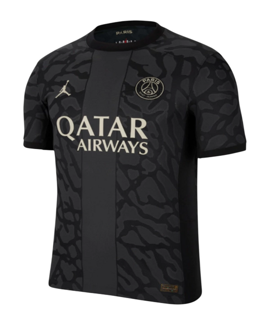 Camisa "Neymar Jr 10" PSG 23/24 Third Nike Torcedor - Preta
