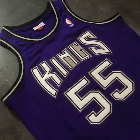 Regata NBA Sacramento Kings Retrô 1998 - 1999 Mitchell & Ness Authentic Williams 55 - Azul