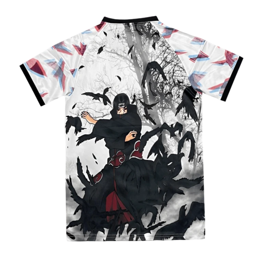 Camisa Japão Anime Itachi 24/25 - Torcedor Masculina - Branco com detalhes em Preto