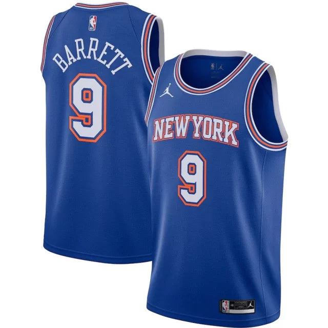 Regata NBA New York Knicks Edition 20/21 Nike Authentic Barrett 9 - Azul