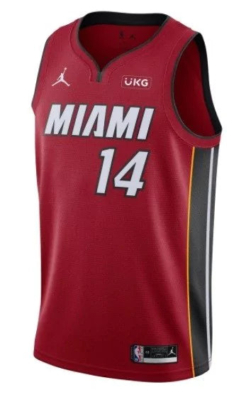 Regata NBA Miami Heat Edition 20/21 Nike Authentic Herro 14 - Grená